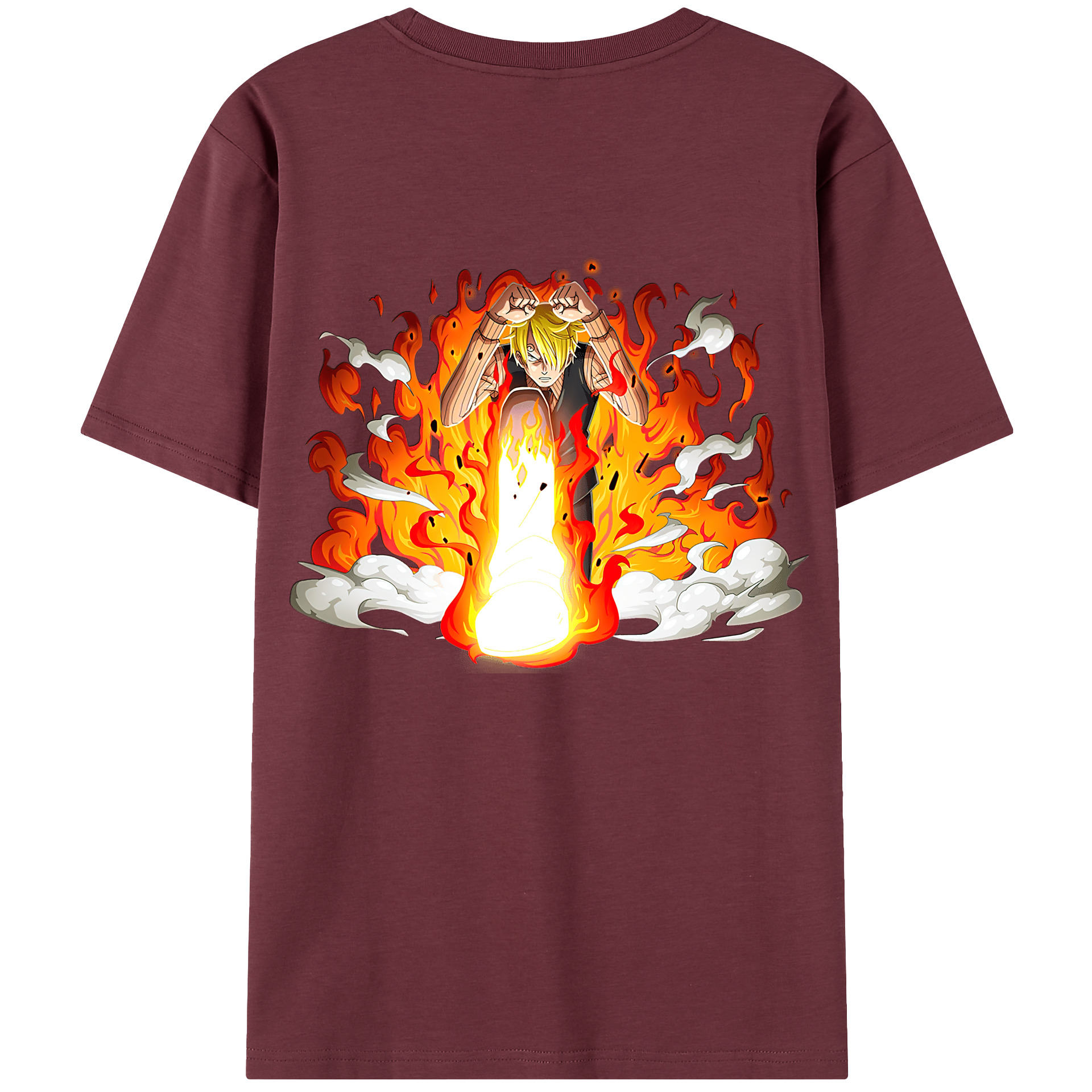 ワンピース サンジ ONE PIECE Sanji 綿100％半袖Tシャツ（背面プリント）